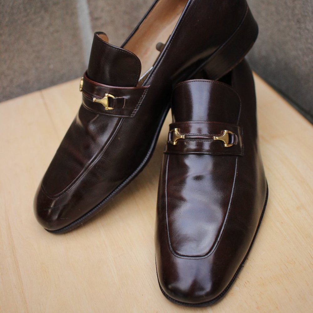 Vintage Gucci Horsebit Leather Loafer